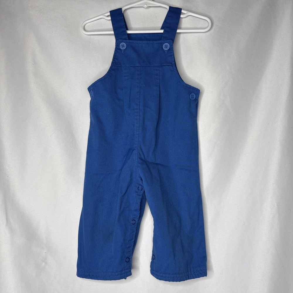 Vintage Buster Brown 12 Month Infant Baby Boy Blue One‎ Piece Overall Jumpsuit